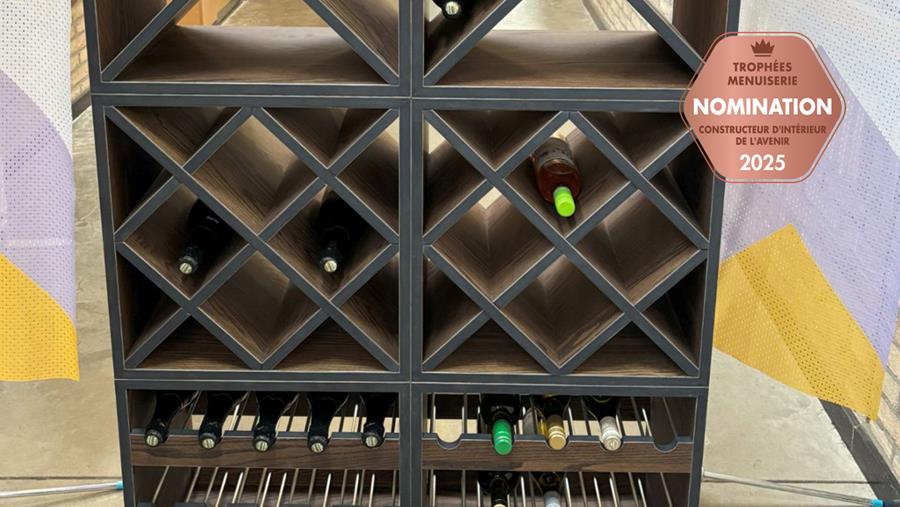 Armoire à vin moderne aux lignes épurées